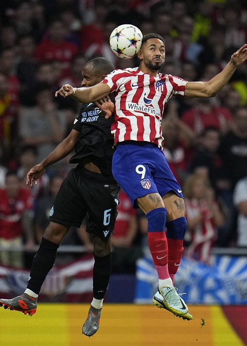 马德里竞技主场大胜布鲁日,领跑小组 马德里竞技主场大胜布鲁日,领跑小组